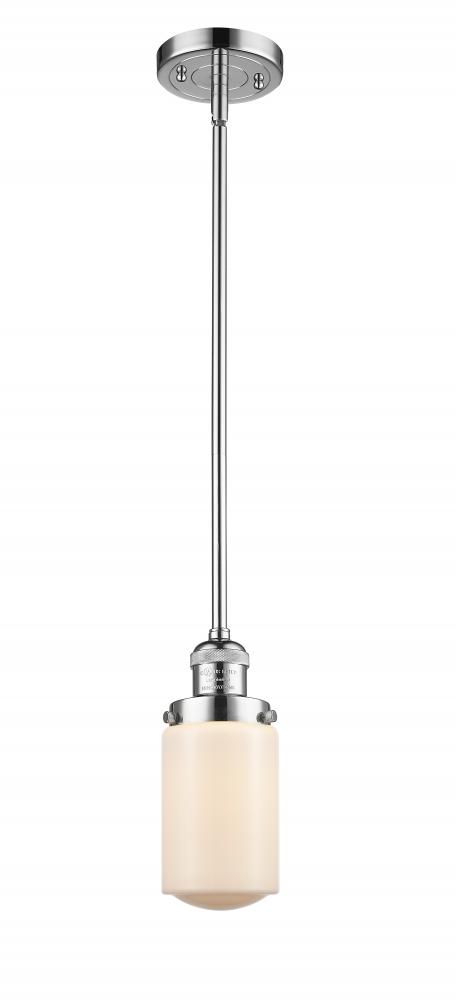 Dover - 1 Light - 5 inch - Polished Chrome - Stem Hung - Mini Pendant