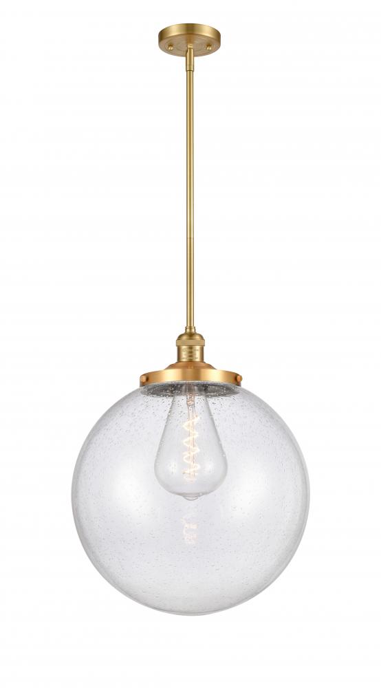 Beacon - 1 Light - 16 inch - Satin Gold - Stem Hung - Pendant