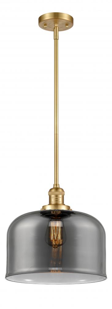 Bell - 1 Light - 12 inch - Satin Gold - Stem Hung - Mini Pendant