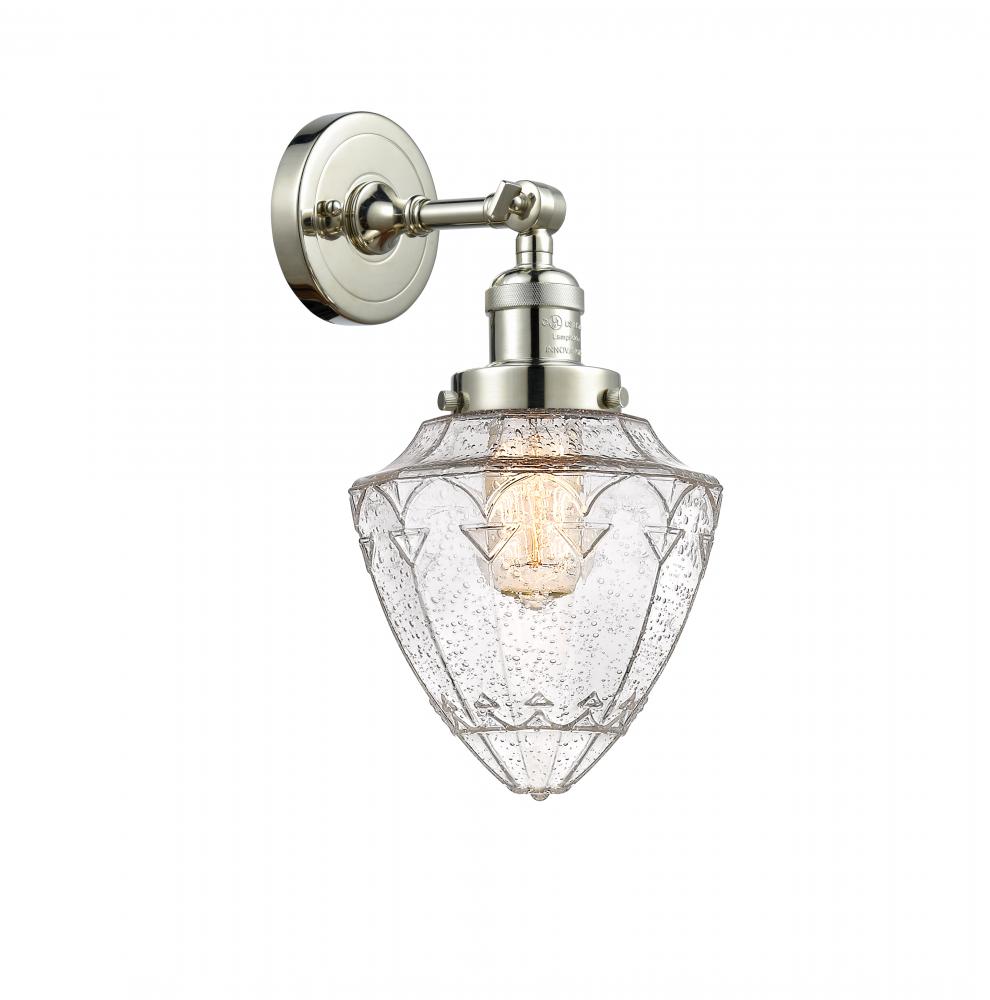 Bullet - 1 Light - 7 inch - Polished Nickel - Sconce