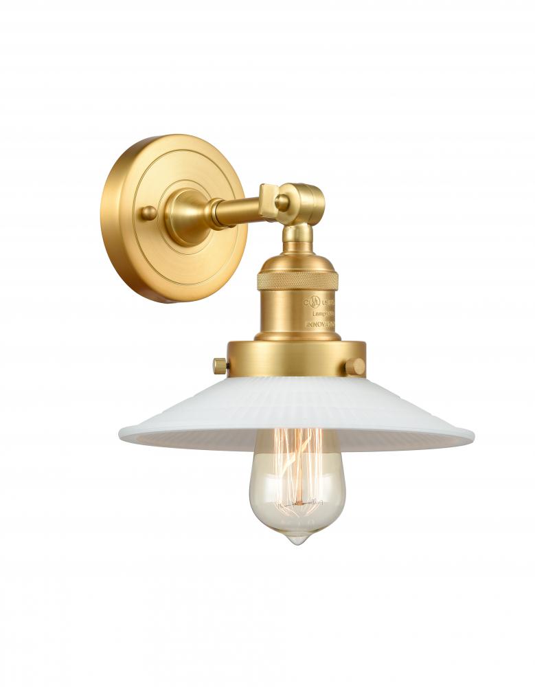 Halophane - 1 Light - 9 inch - Satin Gold - Sconce