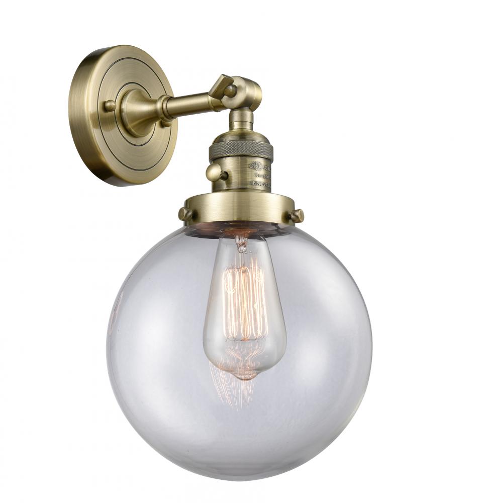 Beacon - 1 Light - 8 inch - Antique Brass - Sconce