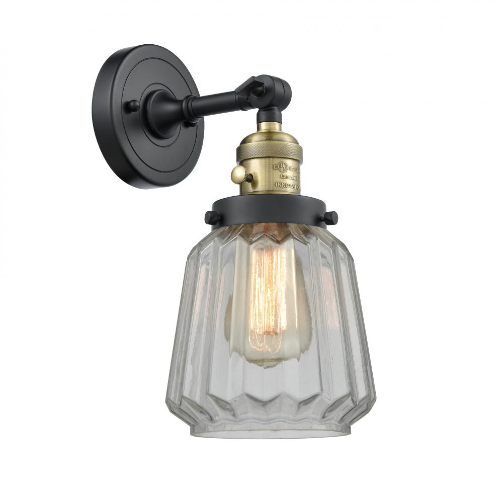 Chatham - 1 Light - 7 inch - Black Antique Brass - Sconce