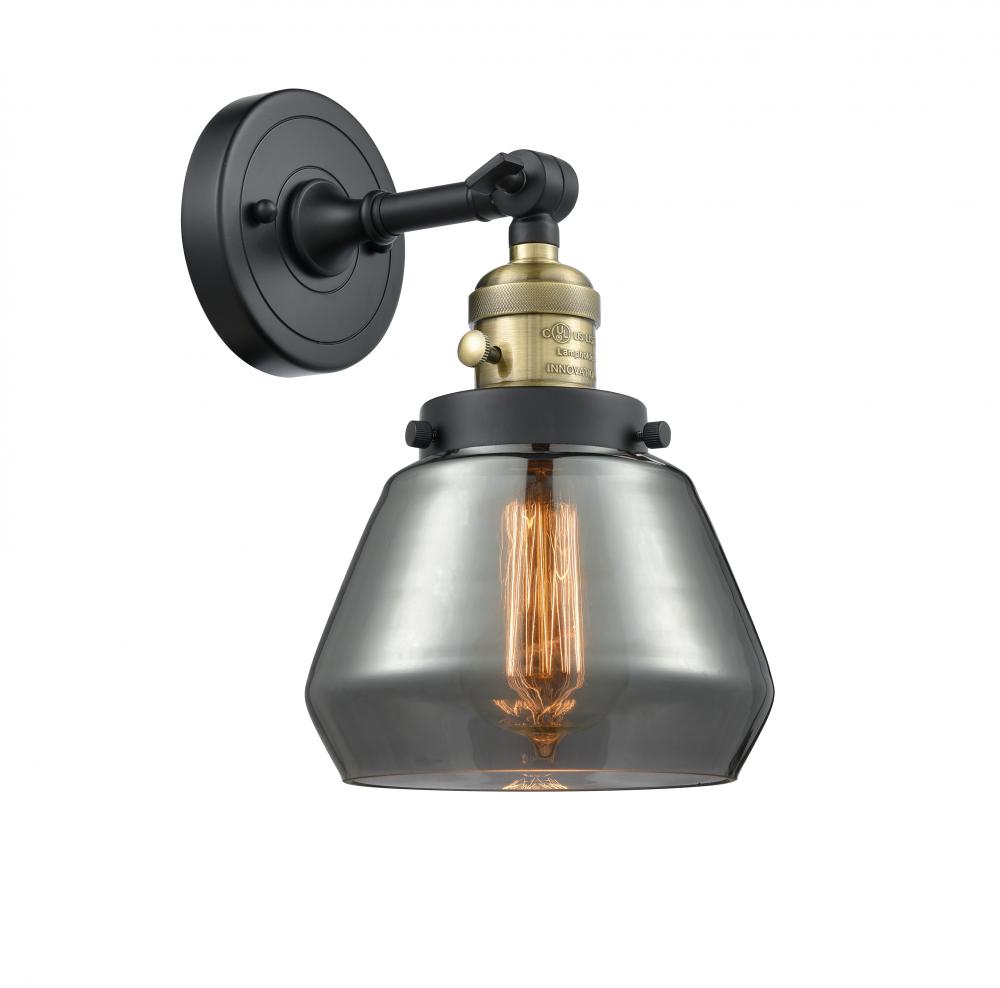 Fulton - 1 Light - 7 inch - Black Antique Brass - Sconce