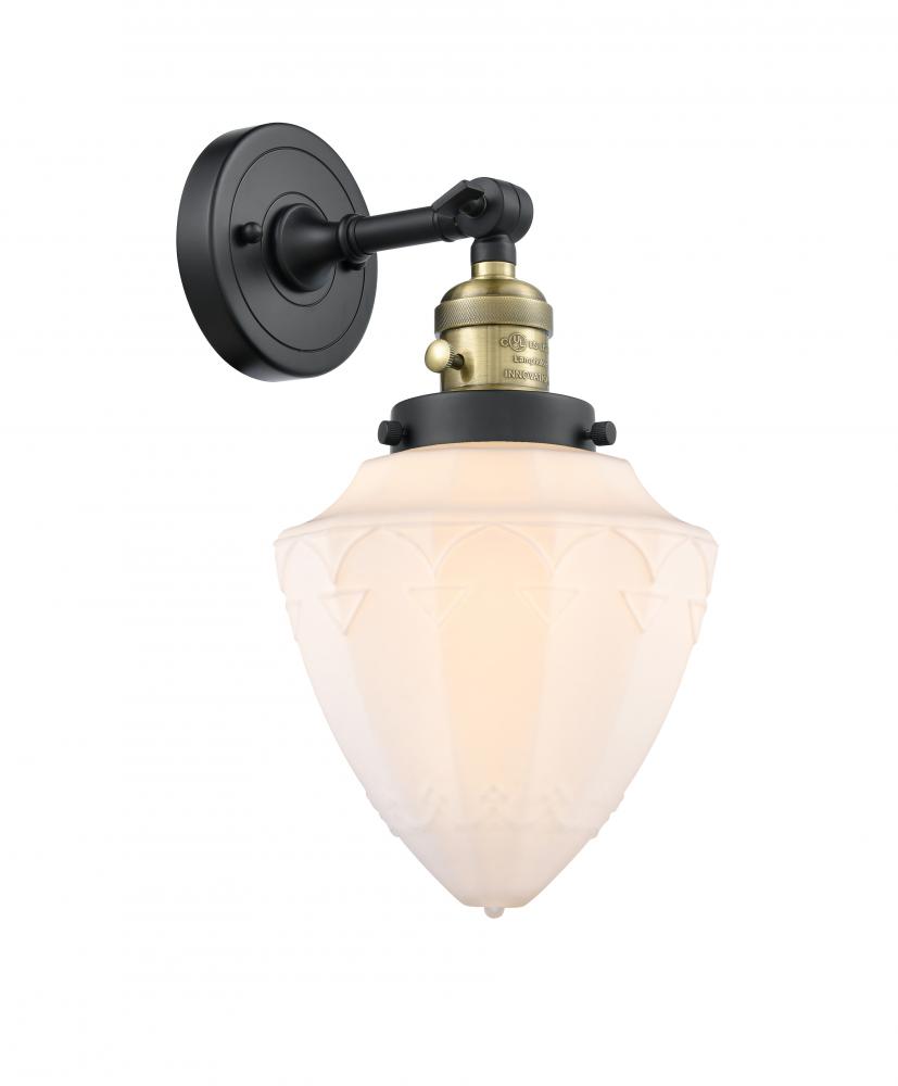 Bullet - 1 Light - 7 inch - Black Antique Brass - Sconce