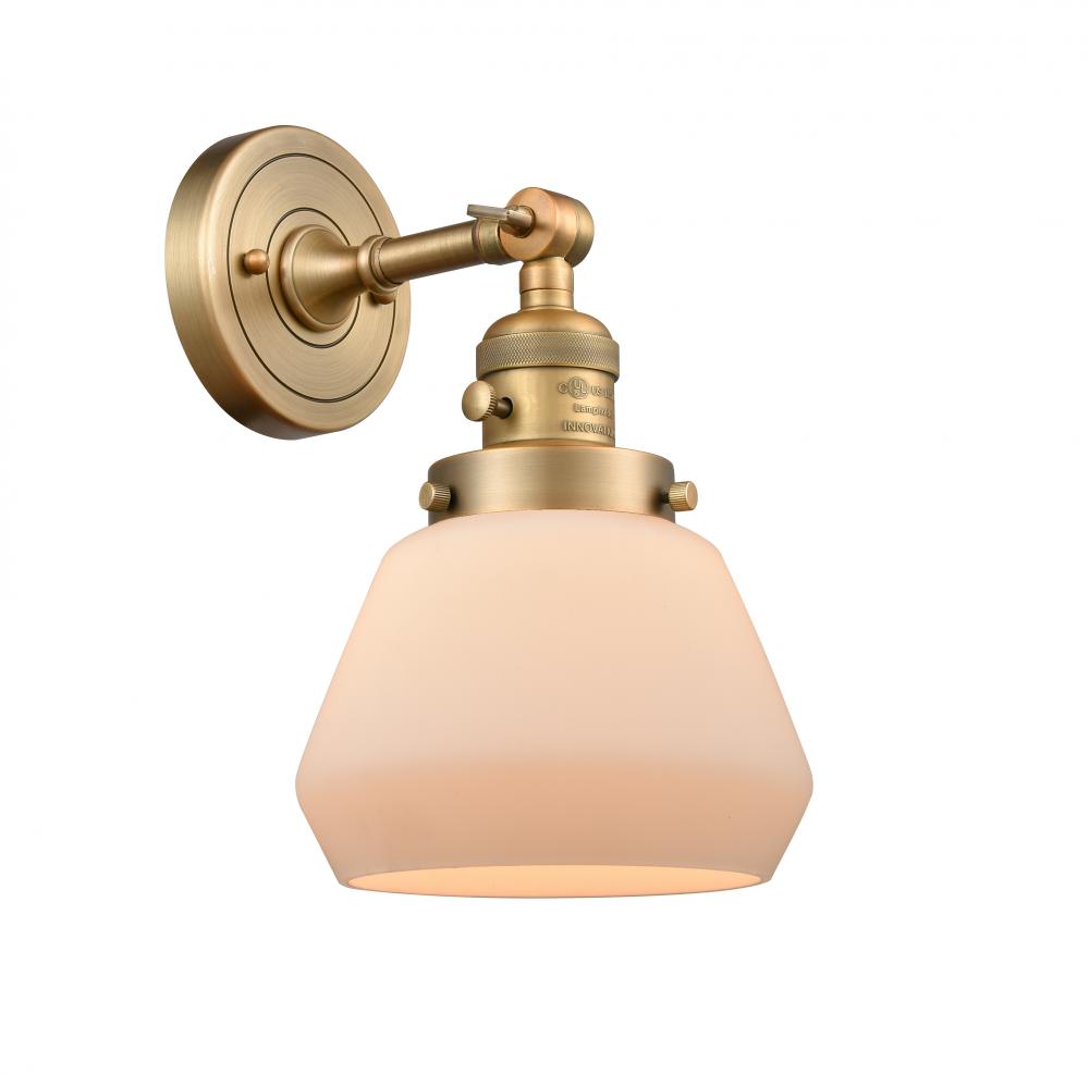 Fulton - 1 Light - 7 inch - Brushed Brass - Sconce