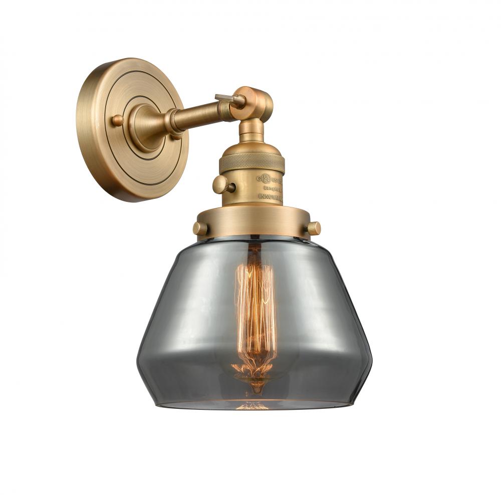 Fulton - 1 Light - 7 inch - Brushed Brass - Sconce