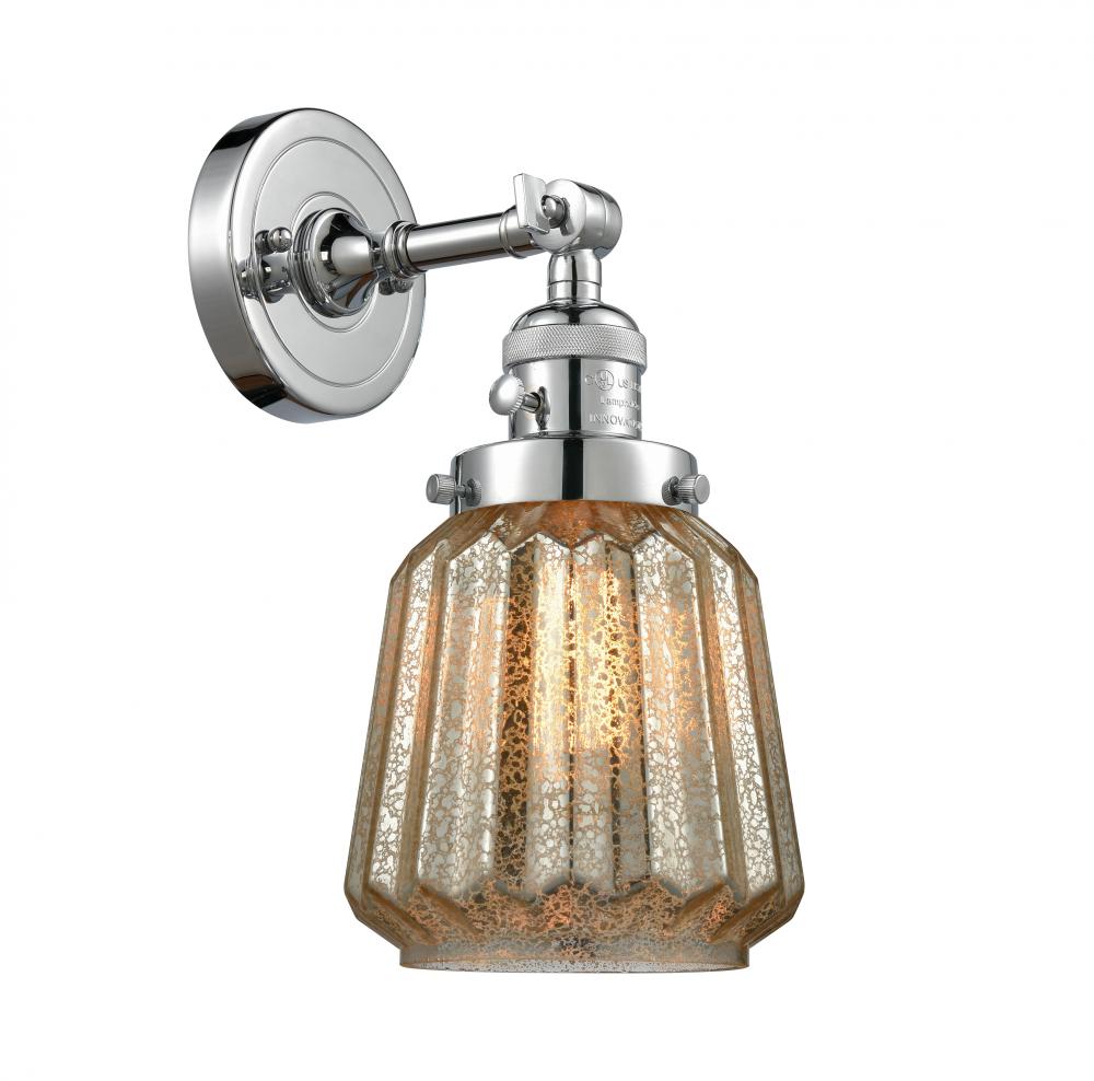 Chatham - 1 Light - 7 inch - Polished Chrome - Sconce