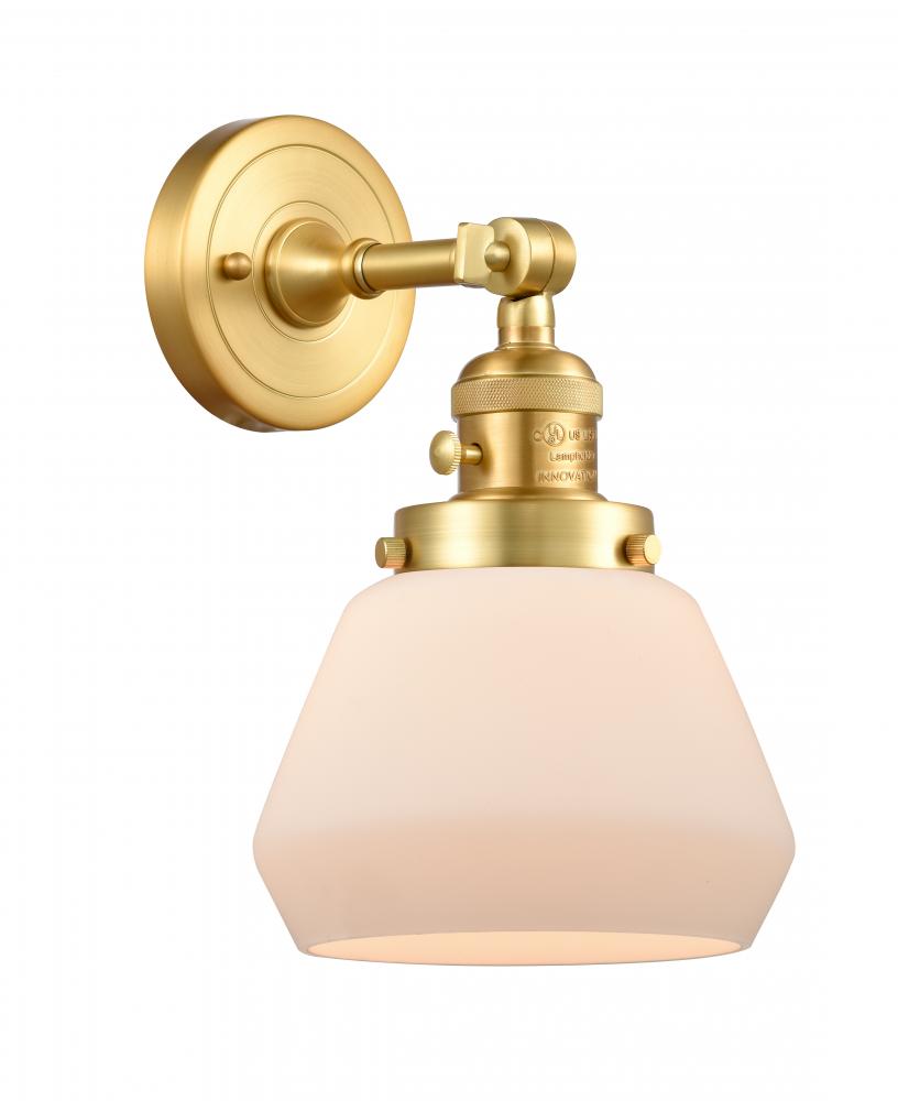 Fulton - 1 Light - 7 inch - Satin Gold - Sconce