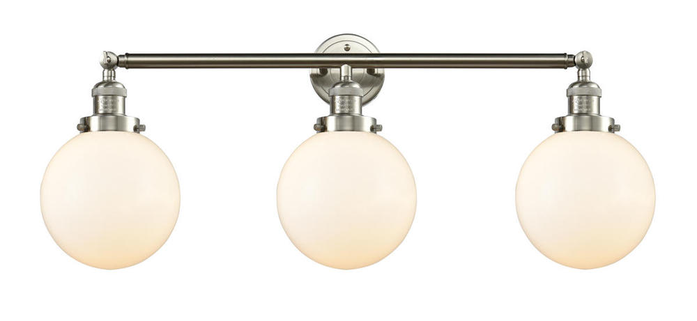 Beacon - 3 Light - 32 inch - Brushed Satin Nickel - Bath Vanity Light