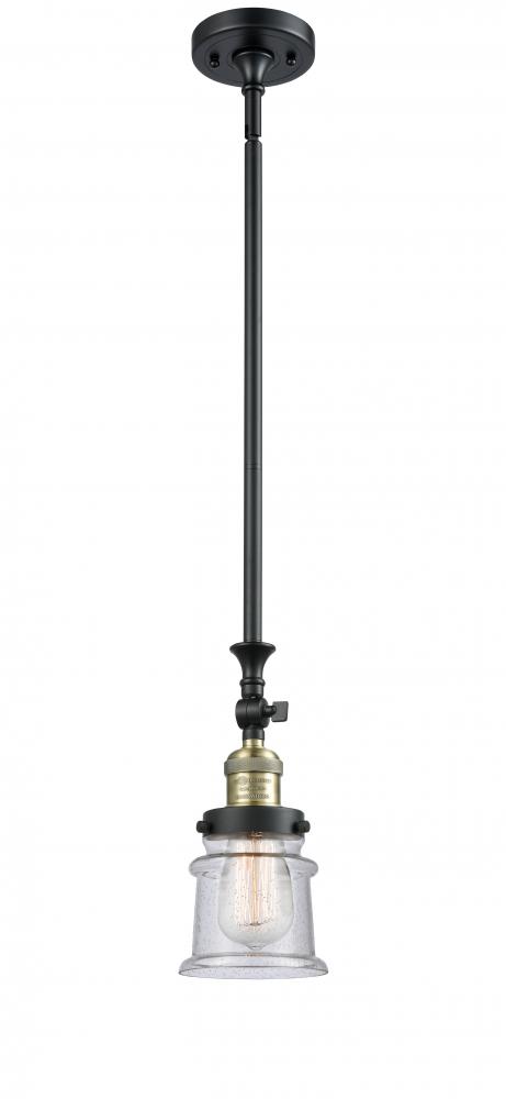 Canton - 1 Light - 5 inch - Black Antique Brass - Stem Hung - Mini Pendant