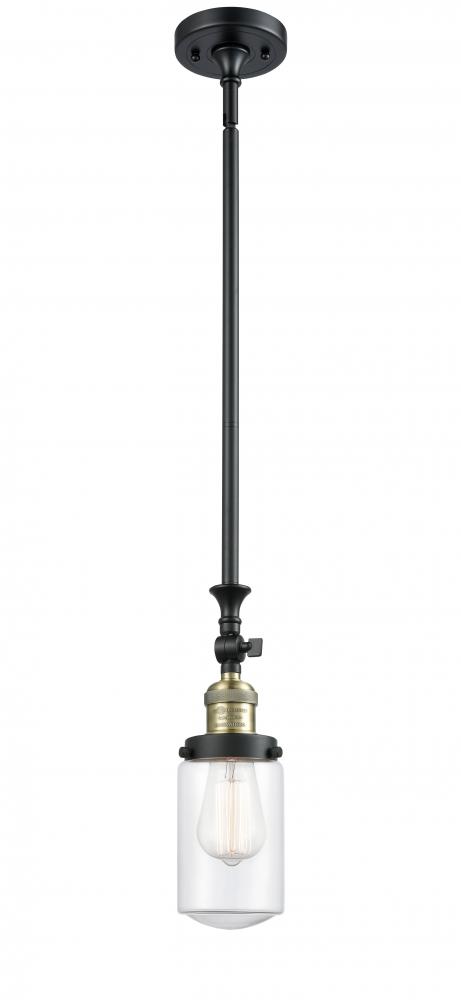 Dover - 1 Light - 5 inch - Black Antique Brass - Stem Hung - Mini Pendant