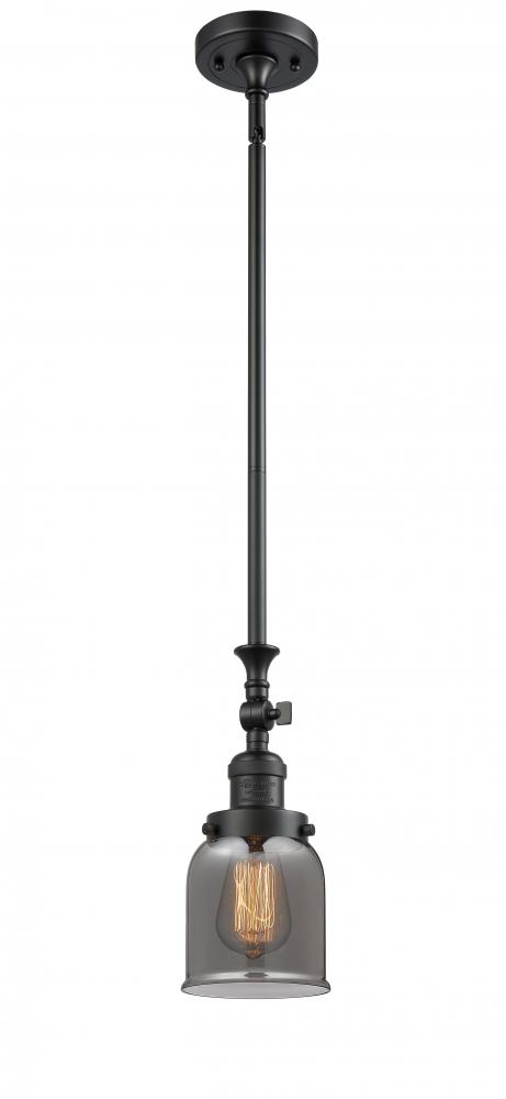 Bell - 1 Light - 5 inch - Matte Black - Stem Hung - Mini Pendant