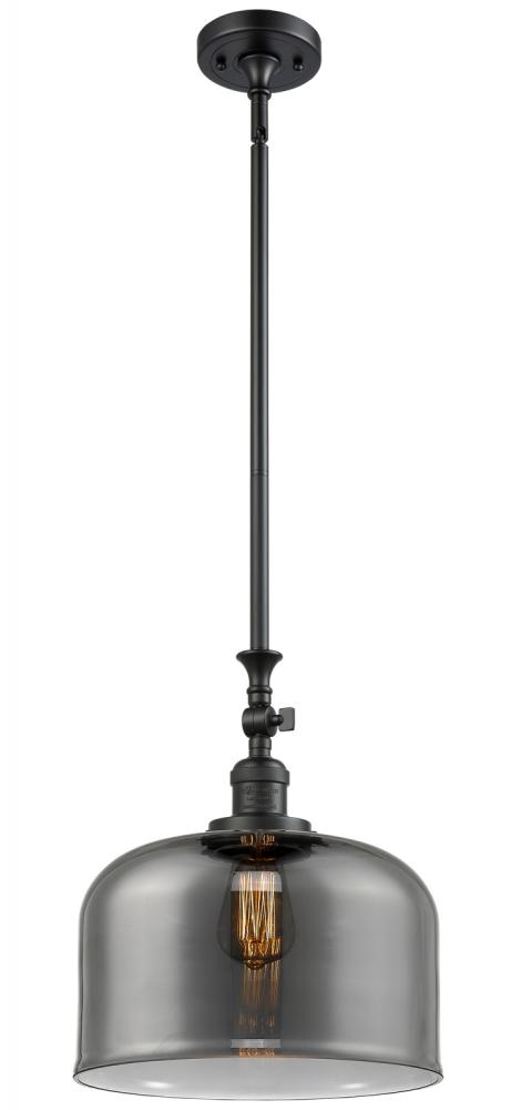 Bell - 1 Light - 12 inch - Matte Black - Stem Hung - Mini Pendant