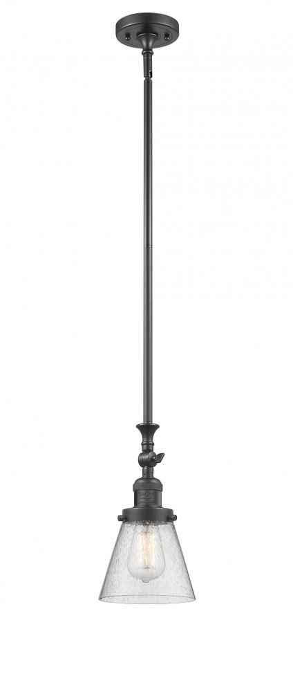 Cone - 1 Light - 6 inch - Oil Rubbed Bronze - Stem Hung - Mini Pendant