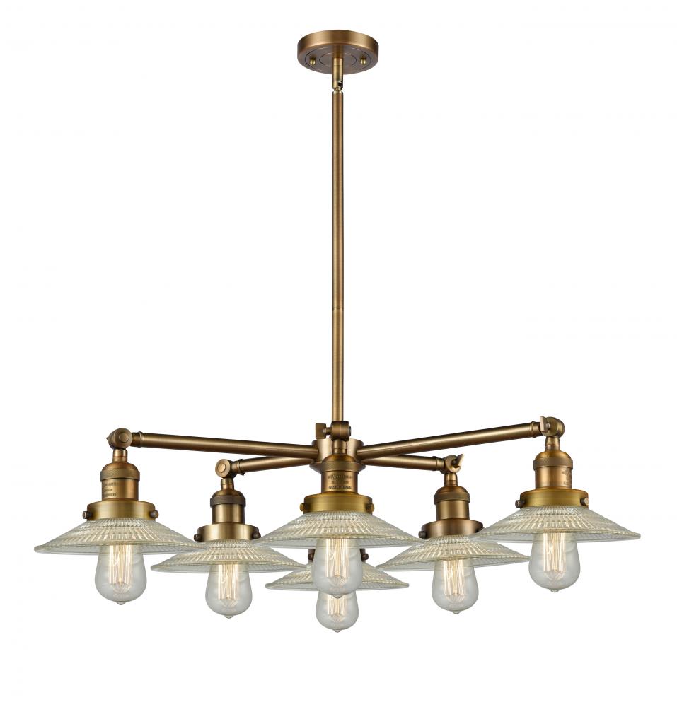 Halophane 6 Light Chandelier