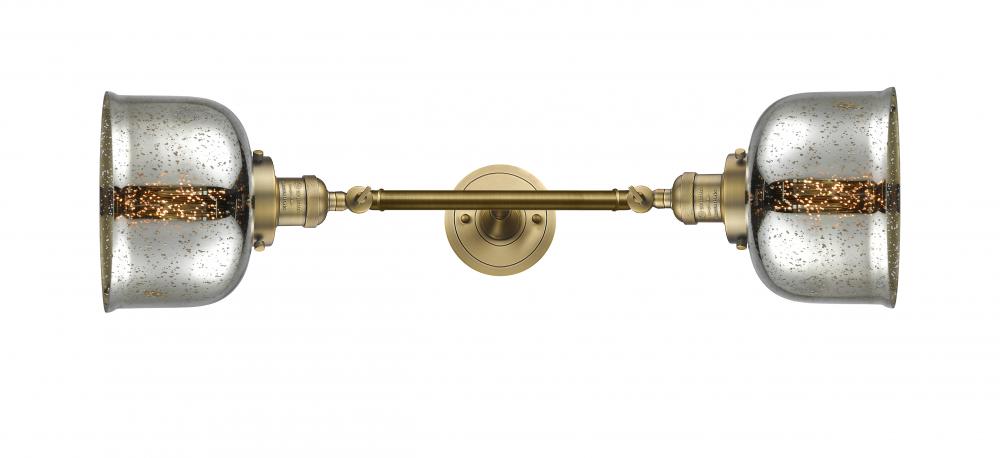 Bell - 2 Light - 8 inch - Brushed Brass - Bath Vanity Light