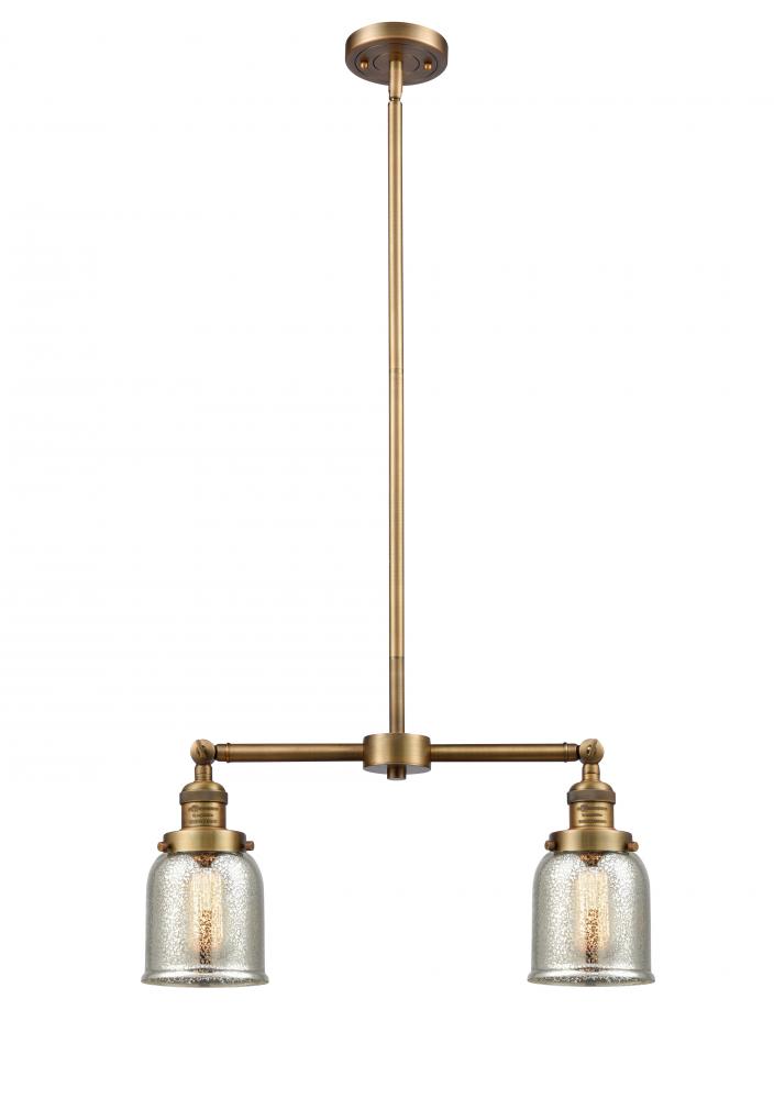 Bell - 2 Light - 21 inch - Brushed Brass - Stem Hung - Island Light