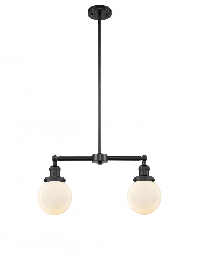 Beacon - 2 Light - 23 inch - Matte Black - Stem Hung - Island Light