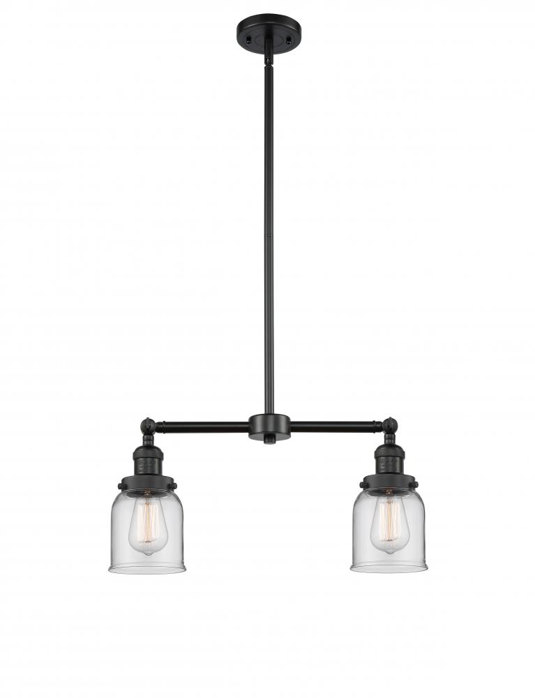 Bell - 2 Light - 21 inch - Matte Black - Stem Hung - Island Light