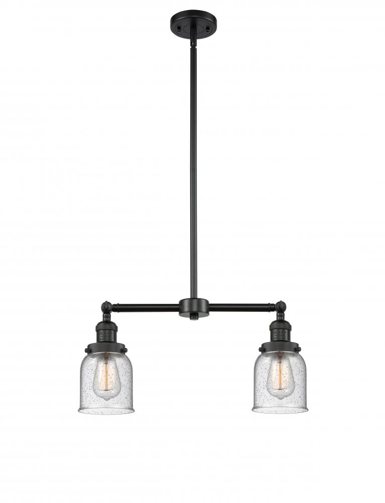 Bell - 2 Light - 21 inch - Matte Black - Stem Hung - Island Light