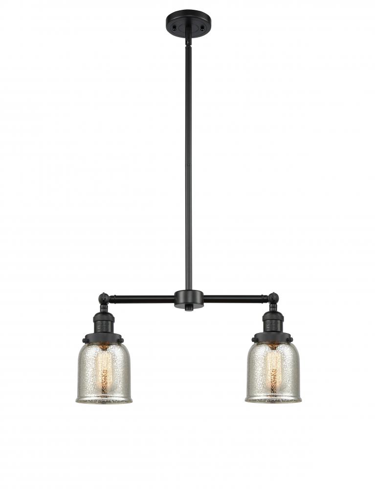 Bell - 2 Light - 21 inch - Matte Black - Stem Hung - Island Light