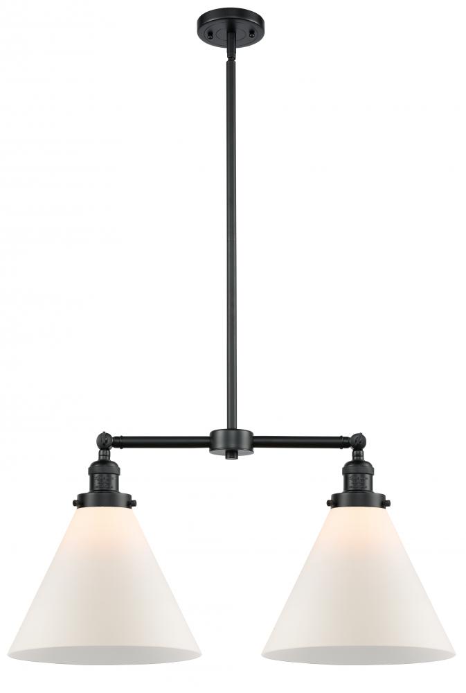 Cone - 2 Light - 21 inch - Oil Rubbed Bronze - Stem Hung - Island Light