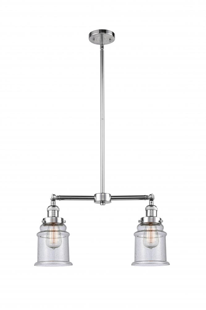 Canton - 2 Light - 21 inch - Polished Chrome - Stem Hung - Island Light