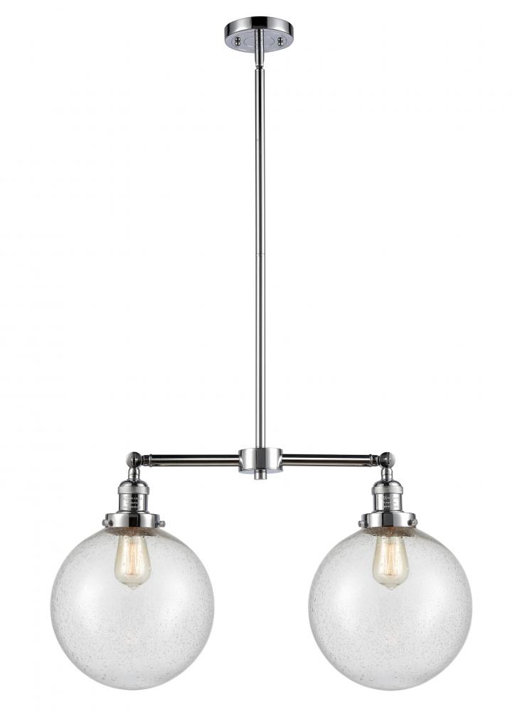 Beacon - 2 Light - 25 inch - Polished Chrome - Stem Hung - Island Light