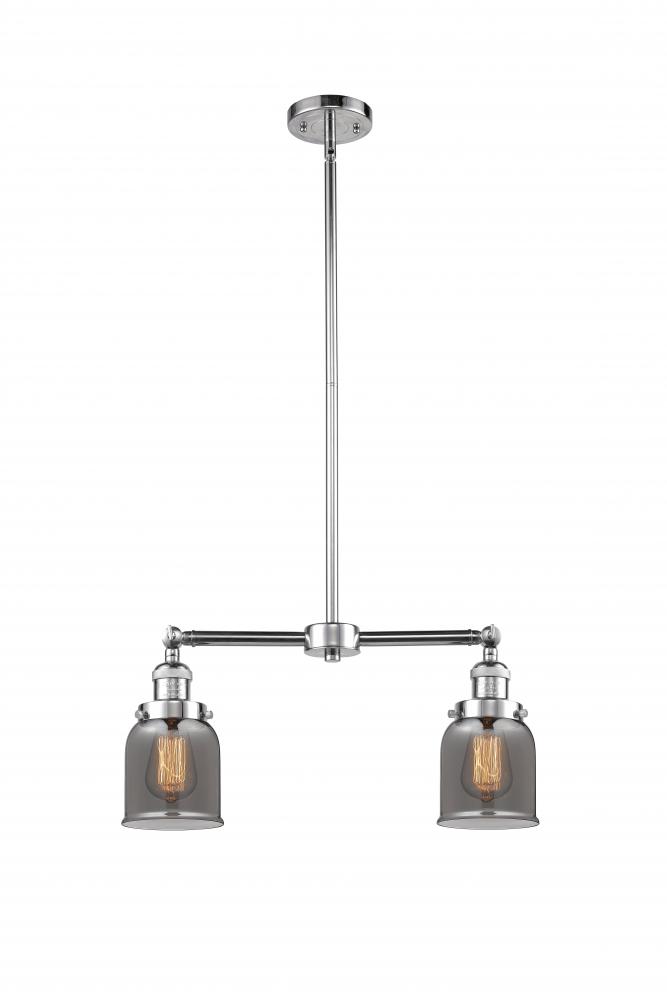 Bell - 2 Light - 21 inch - Polished Chrome - Stem Hung - Island Light