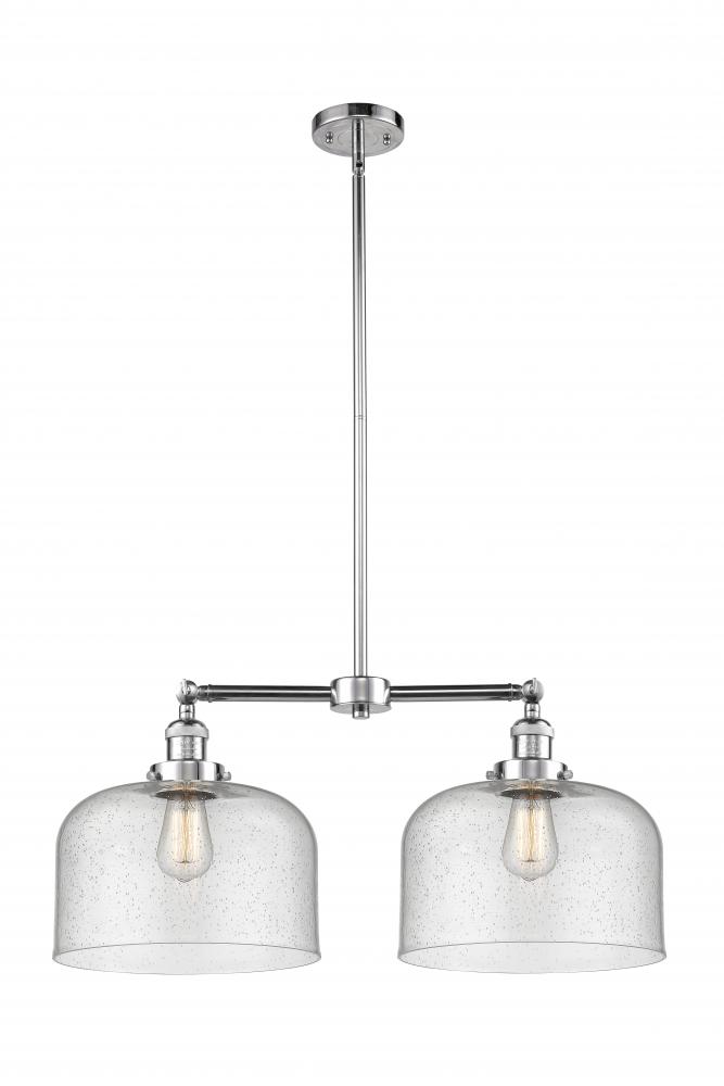 Bell - 2 Light - 21 inch - Polished Chrome - Stem Hung - Island Light