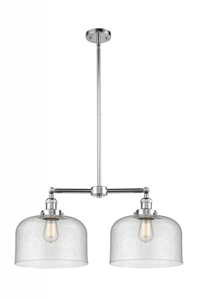 Bell - 2 Light - 21 inch - Polished Chrome - Stem Hung - Island Light