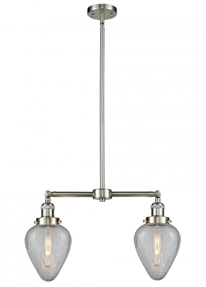 Geneseo - 2 Light - 21 inch - Brushed Satin Nickel - Stem Hung - Island Light