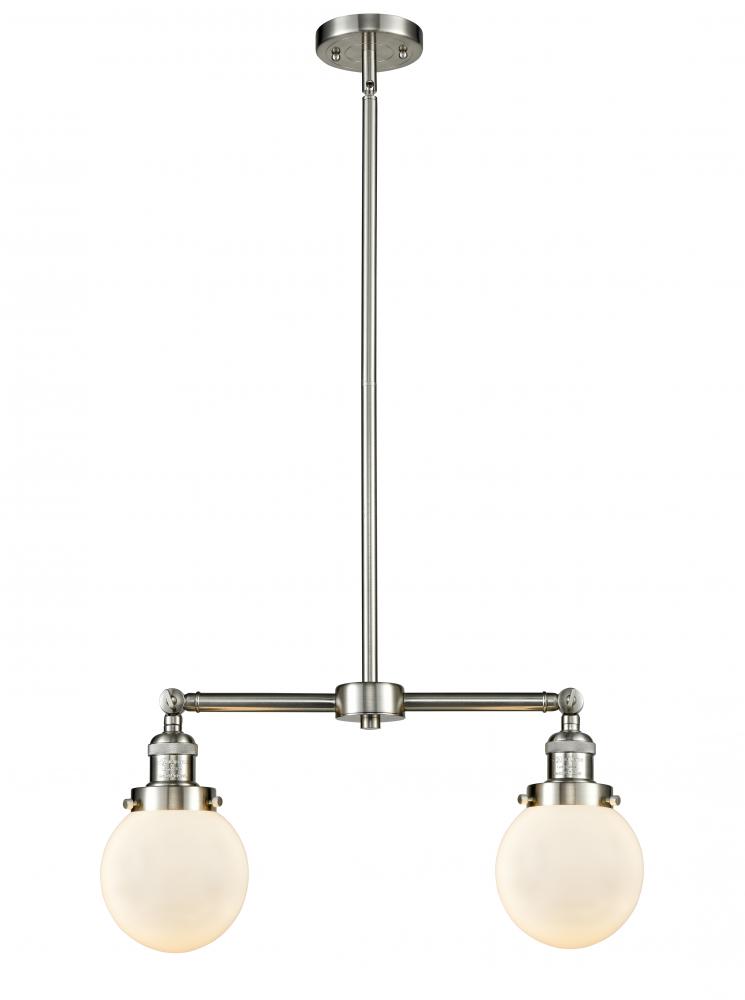 Beacon - 2 Light - 23 inch - Brushed Satin Nickel - Stem Hung - Island Light