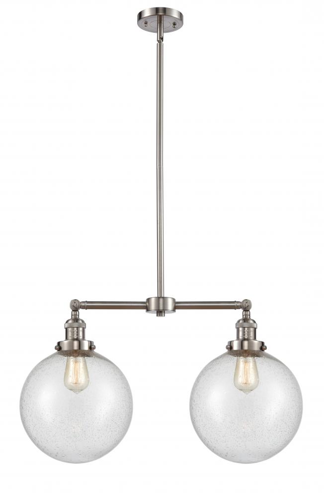 Beacon - 2 Light - 25 inch - Brushed Satin Nickel - Stem Hung - Island Light