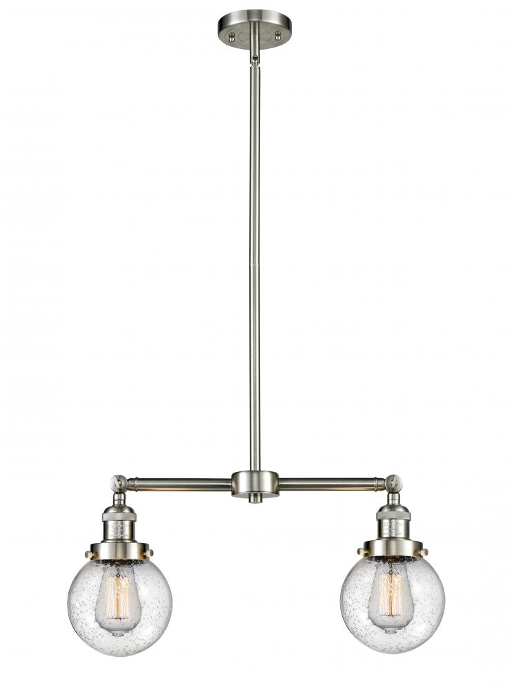 Beacon - 2 Light - 23 inch - Brushed Satin Nickel - Stem Hung - Island Light