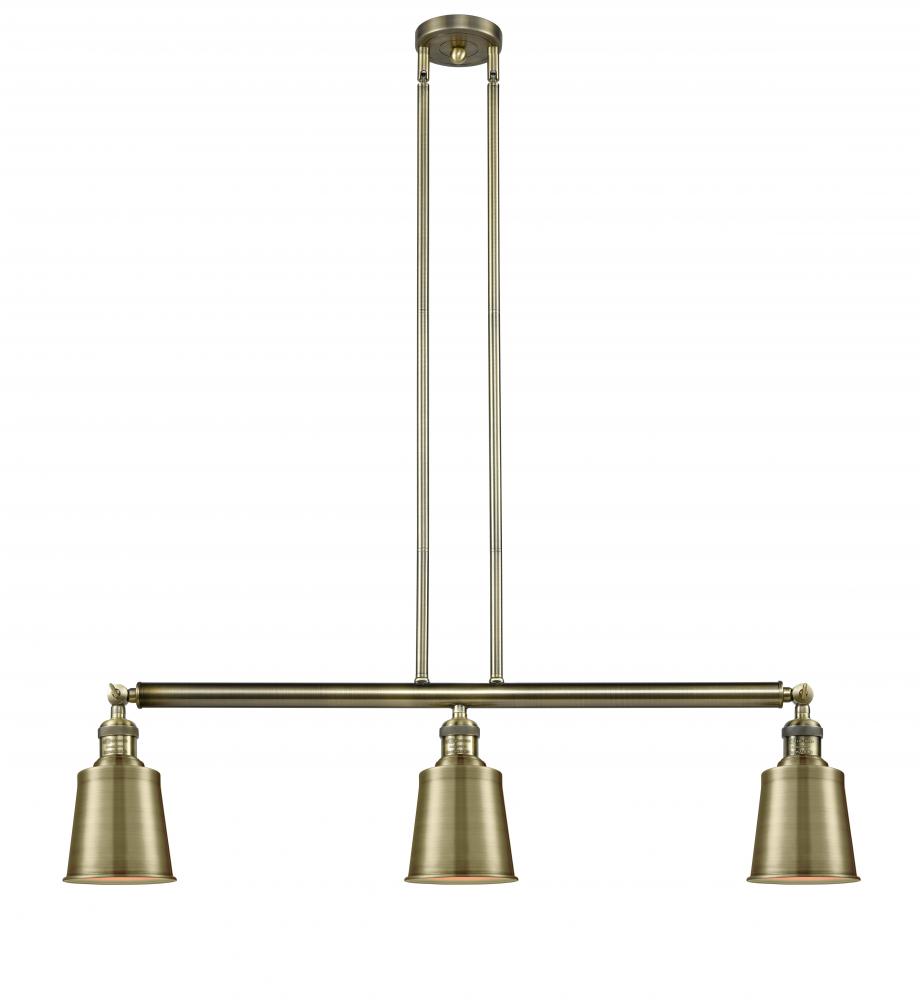 Addison - 3 Light - 38 inch - Antique Brass - Stem Hung - Island Light