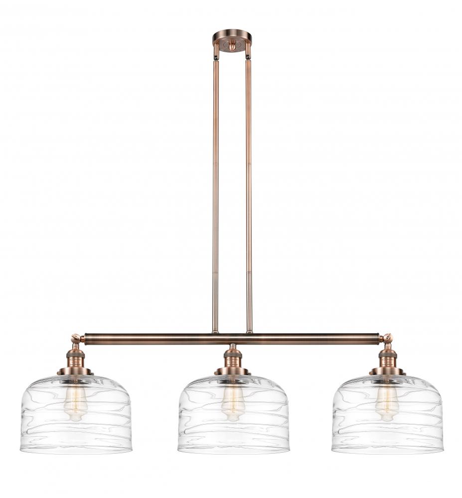 Bell - 3 Light - 42 inch - Antique Copper - Stem Hung - Island Light