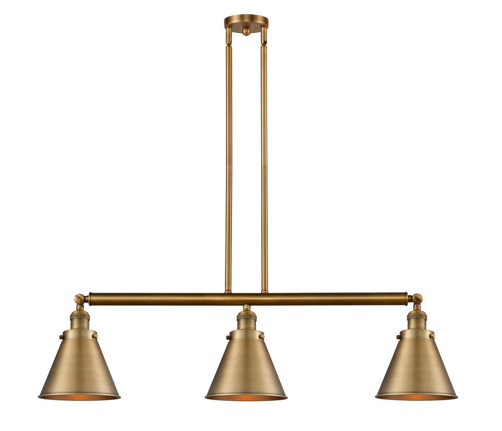 Appalachian - 3 Light - 40 inch - Brushed Brass - Stem Hung - Island Light