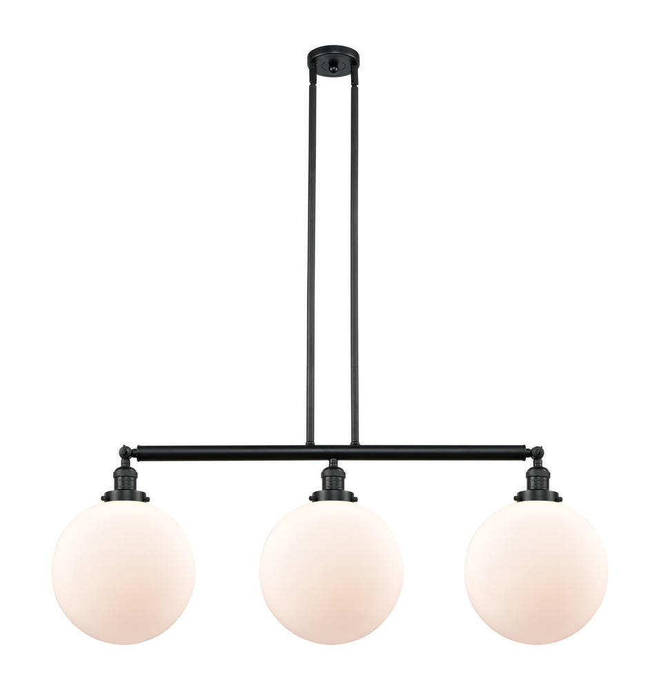 Beacon - 3 Light - 44 inch - Matte Black - Stem Hung - Island Light