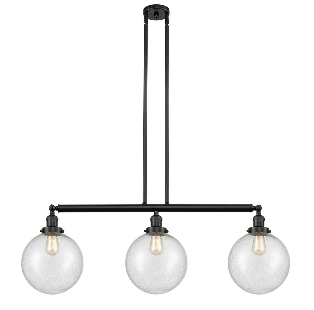 Beacon - 3 Light - 42 inch - Matte Black - Stem Hung - Island Light