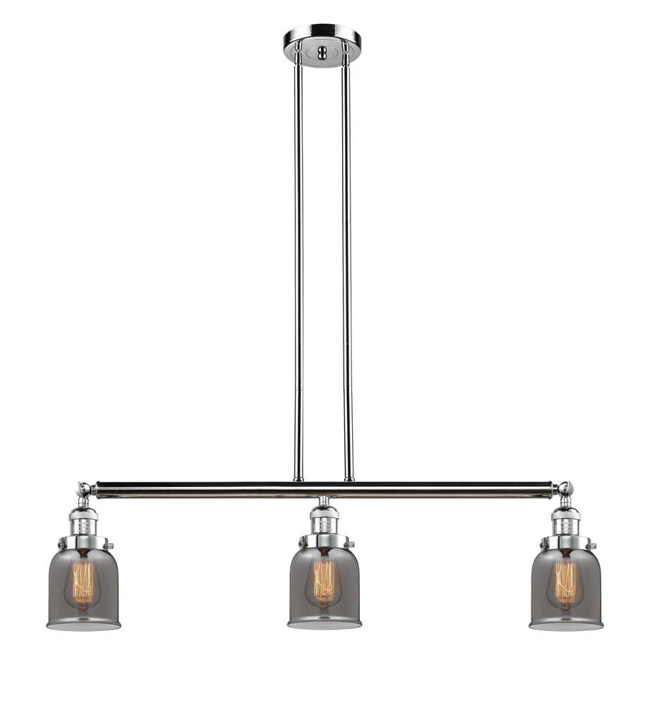 Bell - 3 Light - 38 inch - Polished Chrome - Stem Hung - Island Light