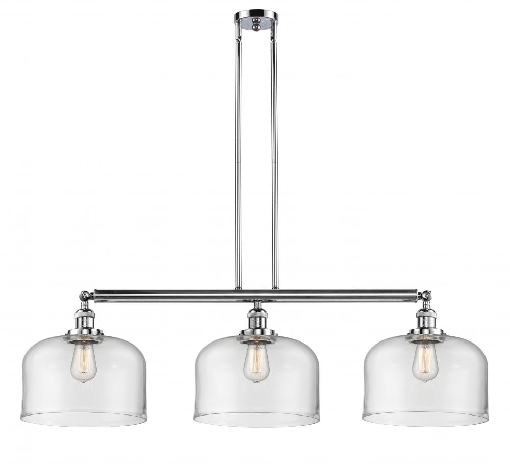 Bell - 3 Light - 42 inch - Polished Chrome - Stem Hung - Island Light