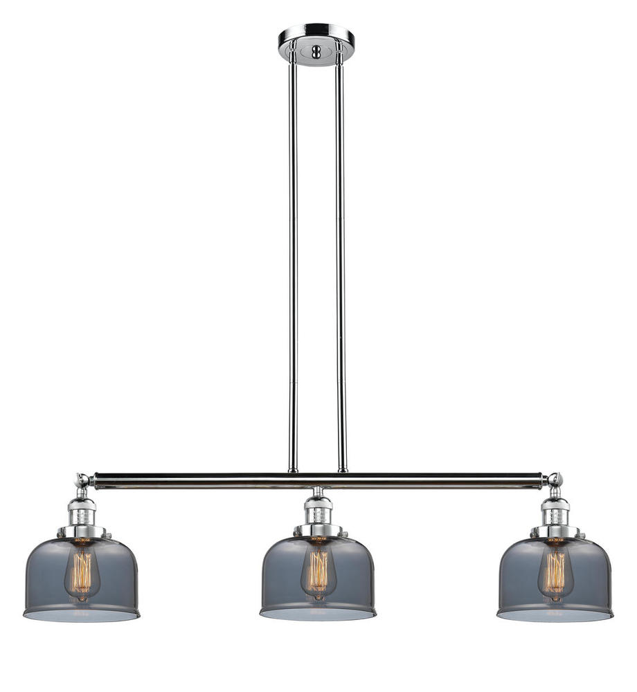 Bell - 3 Light - 41 inch - Polished Chrome - Stem Hung - Island Light