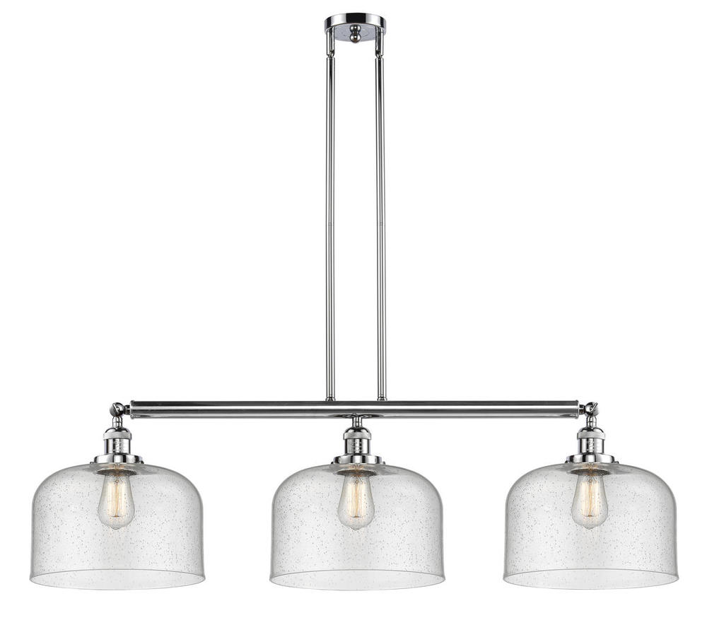 Bell - 3 Light - 42 inch - Polished Chrome - Stem Hung - Island Light