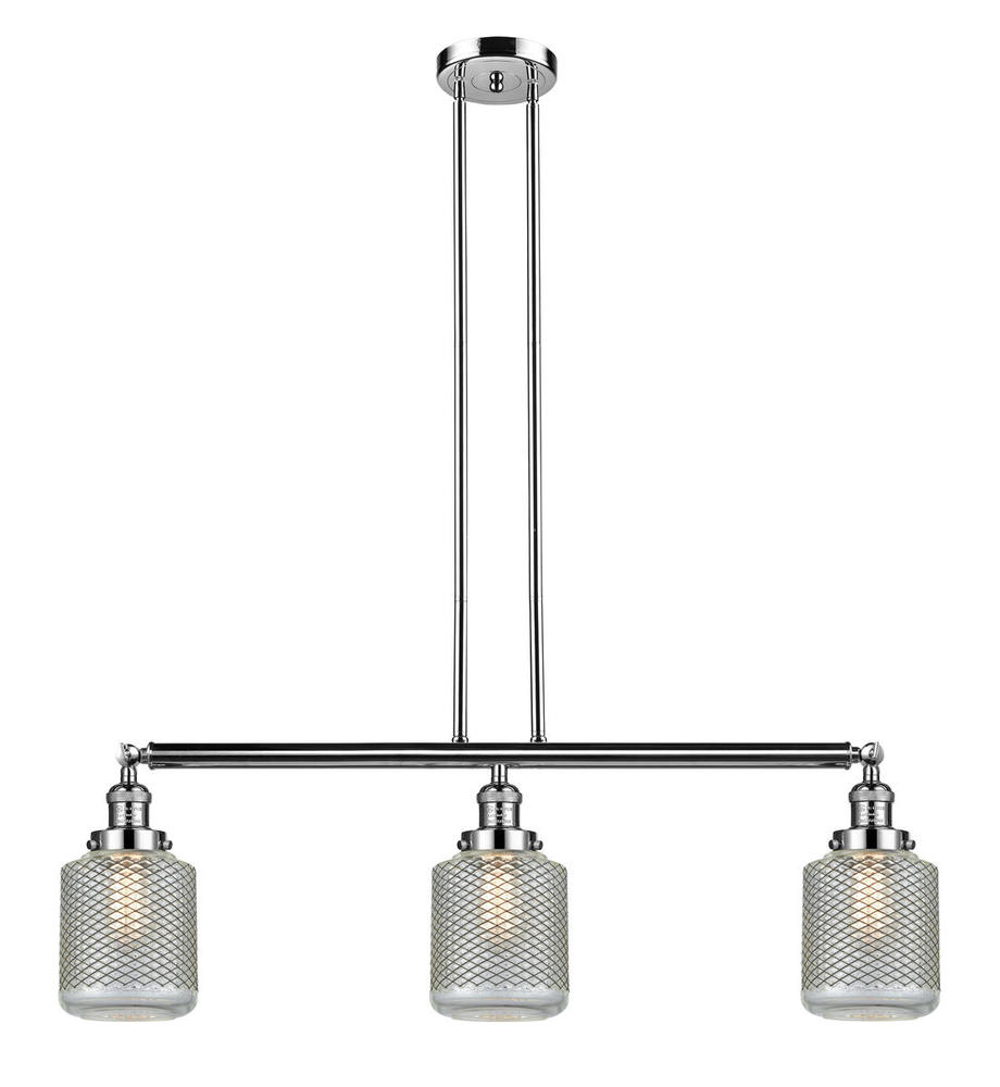 Stanton - 3 Light - 39 inch - Polished Nickel - Stem Hung - Island Light