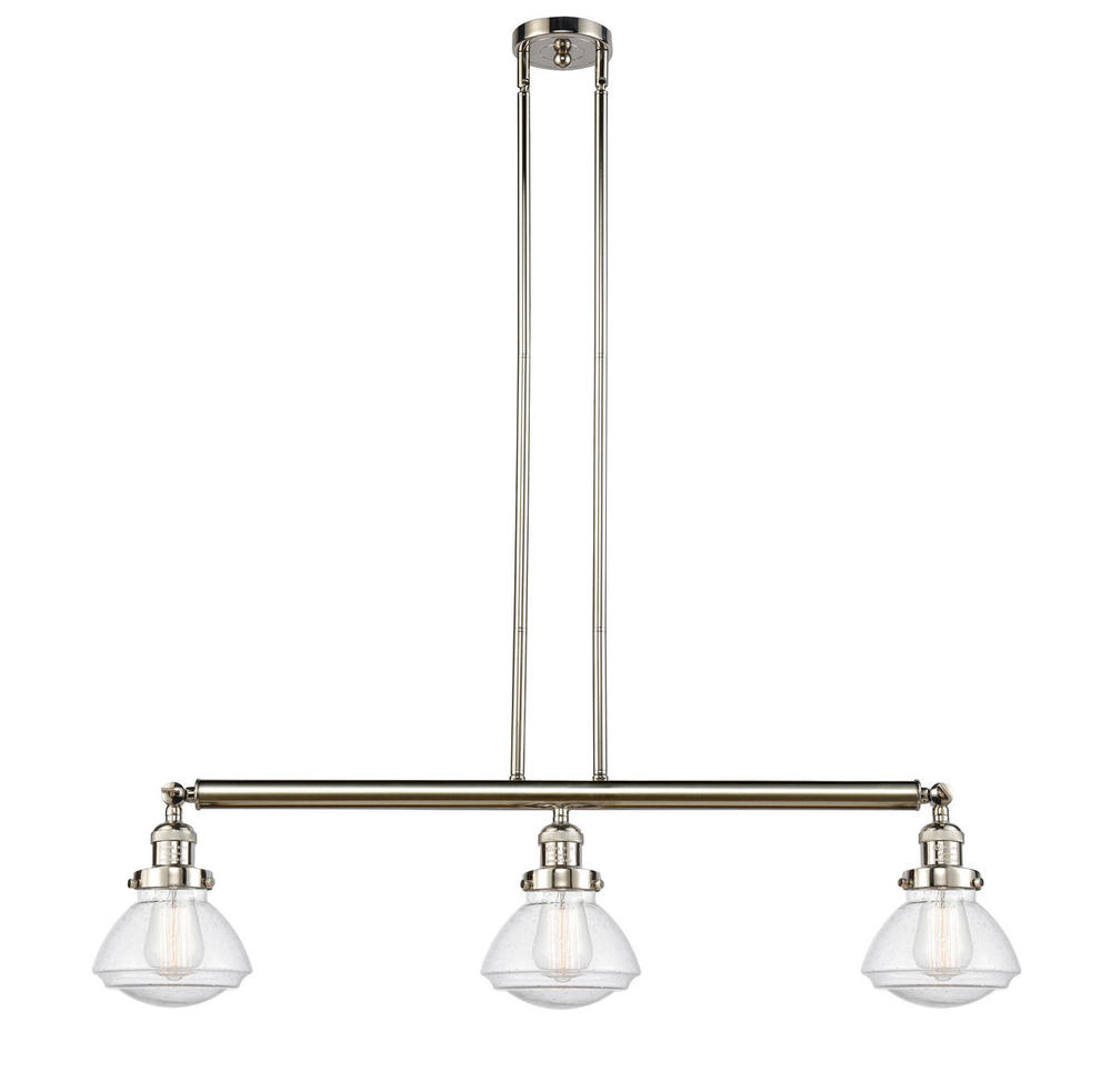 Olean - 3 Light - 39 inch - Polished Nickel - Stem Hung - Island Light