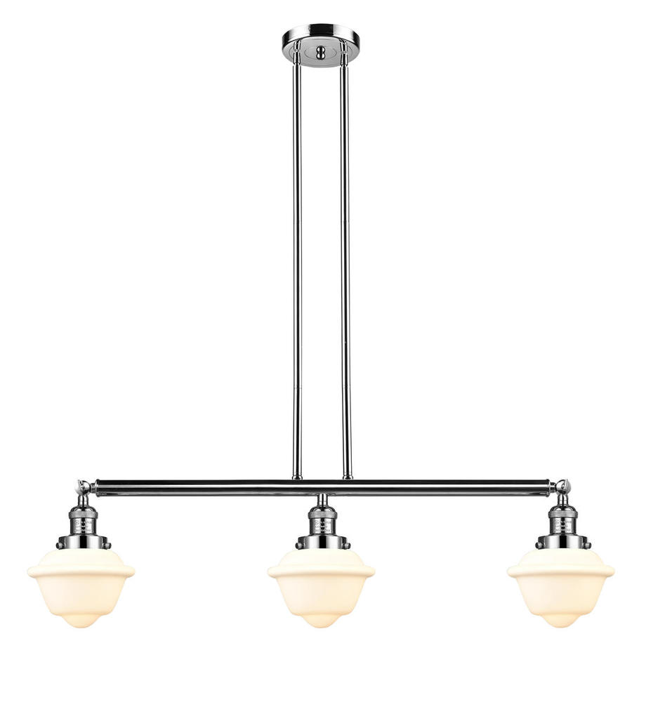 Oxford - 3 Light - 40 inch - Polished Nickel - Stem Hung - Island Light