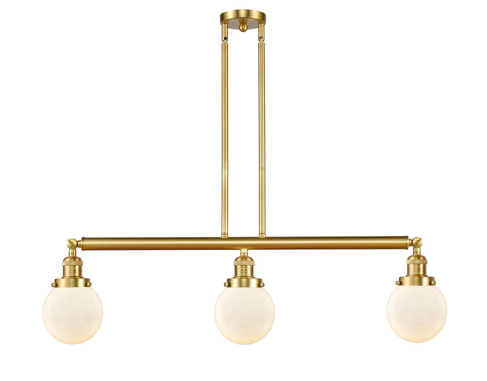 Beacon - 3 Light - 39 inch - Satin Gold - Stem Hung - Island Light