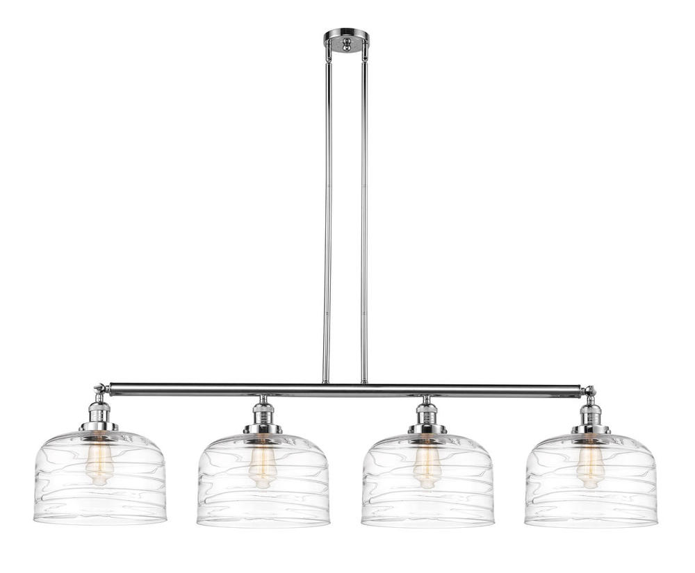 Bell - 4 Light - 54 inch - Polished Chrome - Stem Hung - Island Light